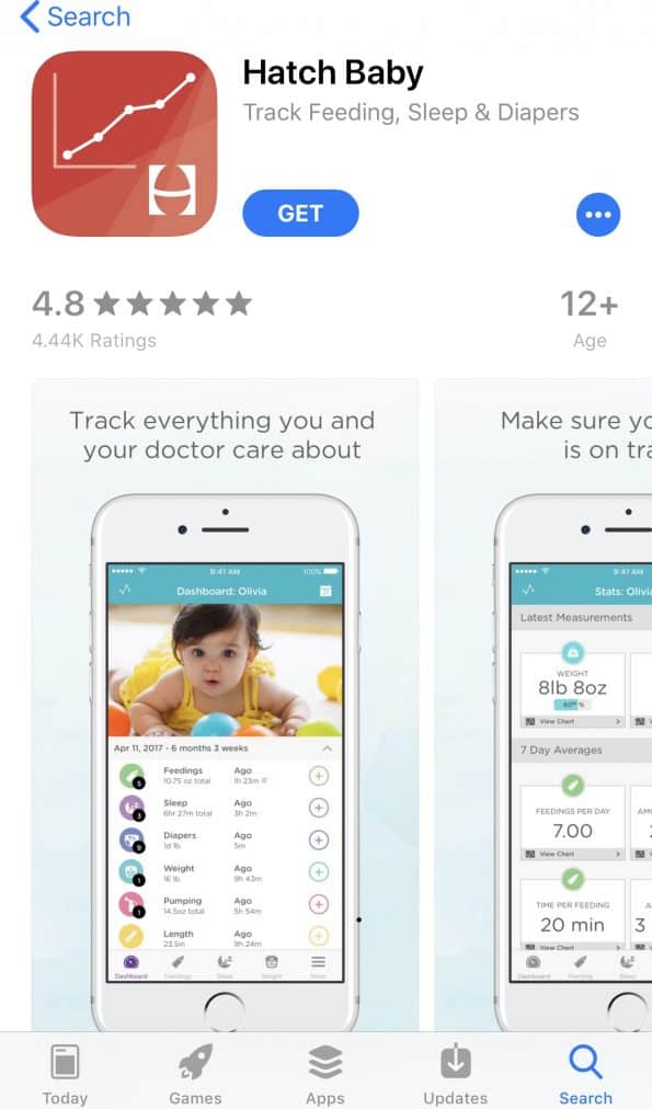 Hatch Breastfeeding app for moms