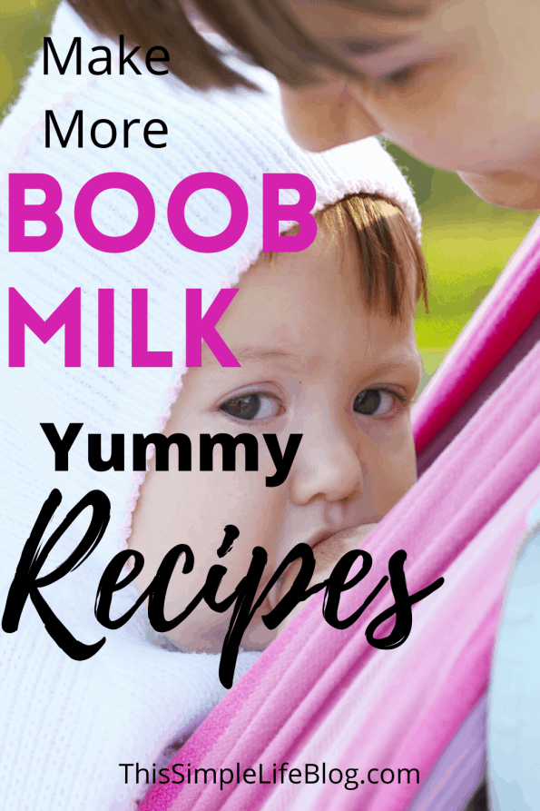 Boob milk recipes for increasing breast milk supply