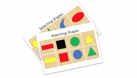 Shapes Matching Game for Preschoolers.